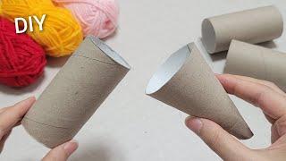 So Cute and Easy! Look what I Made with Toilet paper roll. DIY Recycling ideas - Christmas decor