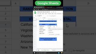 Rand between in google sheet | Randbetween function in google sheets