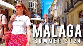 MALAGA  Old Town June 2024 Update Bars & Restaurants Costa del Sol Spain 4K