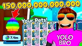 ВЫБИЛ ??? HUGE PIXEL CAT ЗА 150,000,000,000,000 КОИНОВ В PET SIMULATOR X В РОБЛОКС! ROBLOX