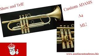 Check out this super Cool Custom Adams A4 ML Trumpet!  ACB Show and Tell!