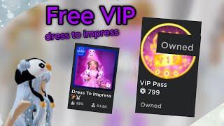 How to get free vip pass in dress to impress *working*