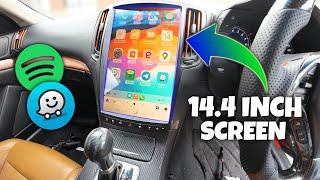 Infiniti G37 Tesla Screen with Apple CarPlay & Android Auto | 14.4" SCREEN!