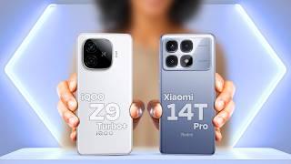 vivo iQOO Z9 Turbo Plus VS Xiaomi 14T Pro  Full Comparison | Which is Better?