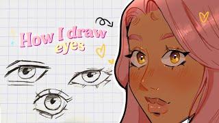 How I draw eyes (simple) 