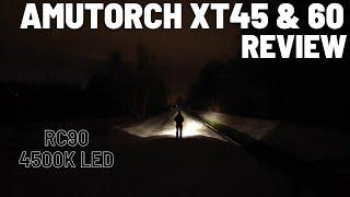 Amutorch XT45 & XT60 Review - Check out RC90 4500K LED