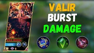 VALIR INSANE DAMAGE FULL BURST || VALIR BEST BUILD 2023