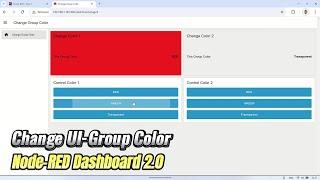 Changing UI Group Background Colors in Node-RED Dashboard 2.0