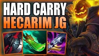 HOW TO HARD CARRY GAMES WITH MY CURRENT FAVORITE HECARIM JUNGLE SETUP! - Gameplay League of Legends