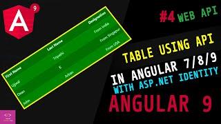 Angular 9/8 Tutorial #4 Angular - Displaying data || Beautiful Angular Datatable || Data Table