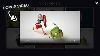Create A Responsive Popup Video Gallery Using HTML CSS And Vanilla Javascript