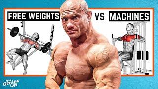 Machines vs Free Weights: Which Is Better For BUILDING MUSCLE? - Dr. Mike Israetel