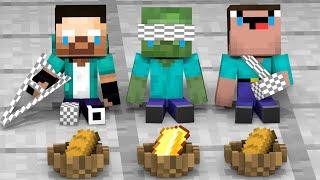 Baby Zombie, Baby Herobrine and Baby Noob - Minecraft Animation