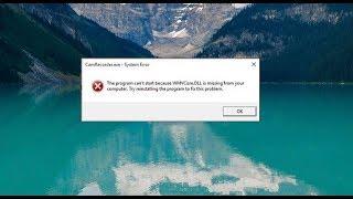 How to Fix WDScore.dll is Missing %100 Working - Windows 10/8/7 [2017 Tutorial]