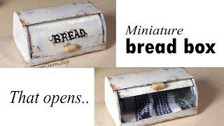 Miniature Bread Box (That Opens) - Tutorial