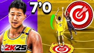 I made a 7'0 SPEEDBOOSTING CENTER BUILD in NBA 2K25! DEMIGOD STRETCH BIG BUILD! best build 2k25