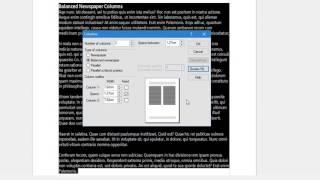 Creating and formatting columns