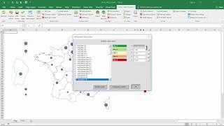 How to show 2 measures on the map? Example for Excel Map France