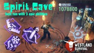 Westland Survival: best Spirit Cave run ever with 3 epic abilities(stun ambush, boomshot, ice trail)