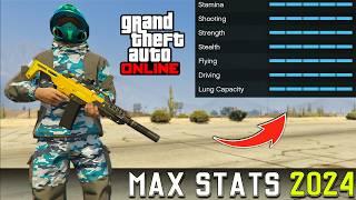 Ultimate Max Stats Guide | Fast & Easy Solo Methods 2024 (GTA Online)