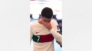 REACTING TO RONALDO CRYING AFTER HIS FINAL WORLD CUP MATCH ️ #Shorts