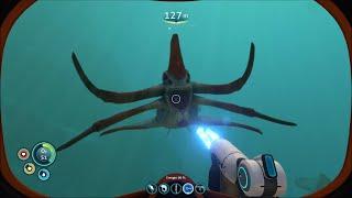 Safely Scan a Reaper Leviathan in Subnautica