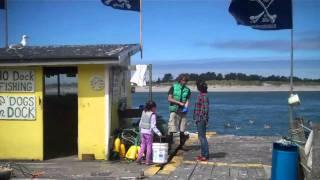 Crabbing From The Jetty Fishery Dock Nehalem Bay