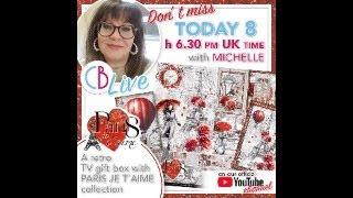 Join Michelle as she teaches you how to create a retro tv gift box with our Paris Je T'aime papers.