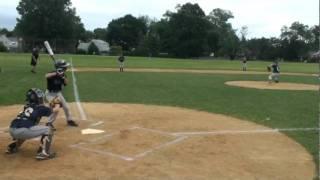 Kyle`s single go with the pitch