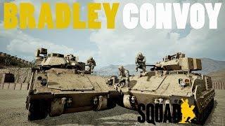 SQUAD - V11 GAMEPLAY|BRITISH UPDATE|M2 BRADLEY CONVOY