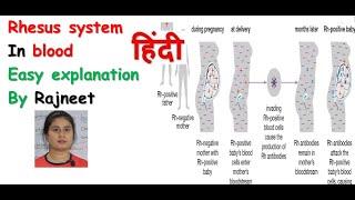 Rhesus system in hindi || Rh incompatibility || haemolytic disease || Rj medical education