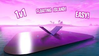 How to Make THE PINK FLOATING ISLAND 1v1 MAP/ARENA IN CREATIVE MODE! (EASY TO MAKE)