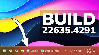 New Windows 11 Build 22635.4291 - New Taskbar Small Buttons, Task Manager Changes and Fixes (Beta)