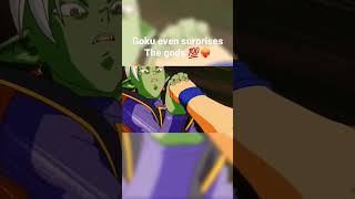 Goku even surpries the gods ️‍ #goku #dbs #surprises #zamazu #lord beerus #dbs #shorts