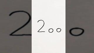 #shorts 2 0 0 = ? Рисунок из цифр / Figure out of numbers