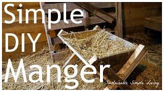 Easy DIY Manger - Great for nativity scenes