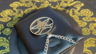 Official Satanic Temple Sigil of Baphomet Inverted Pentagram Necklace Gothic Pagan Church of Satan