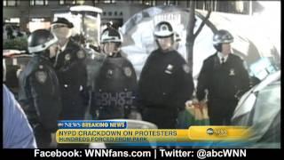 Occupy Wall Street Protesters Cleared From Zuccotti Park