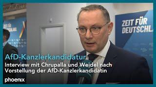 AfD-Kanzlerkandidatur: Interview mit Tino Chrupalla und Alice Weidel | 07.12.24