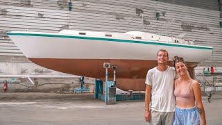 COPPERCOATING our SALVAGED BOAT... Saying GOODBYE to ANTIFOULING PAINT!