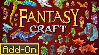 FANTASY CRAFT 1.0 ADDON 10 Naturally Generated Structures & 60 Mobs to Minecraft Bedrock Survival