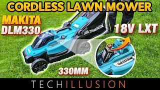 SERIOUSLY?! THE SMALLEST MAKITA 18V lawn mower DLM330 (XML12) in extreme test! DLM330rm