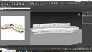 3DsMax Tutorials, Learn 3D Modeling a Designer Curved Couch from Scratch in 3dsmax ( Part 1)