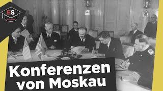 Konferenzen von Moskau 1941-1947 - Nachkriegskonferenzen - Außenministerkonferenz 1943 erklärt!