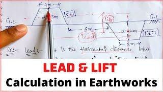 Calculation of Lead and Lift in Earthwork | Estimation of Roads & Canals