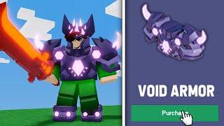 How I BOUGHT THE VOID ARMOR In Roblox Bedwars...