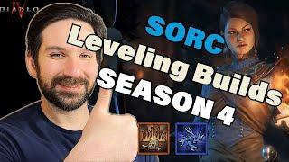 Diablo 4 Season 4 - 2 BEST Sorcerer Leveling Builds! New in Season 4