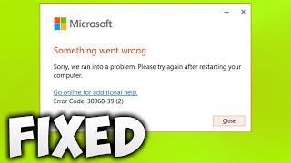 How To Fix Microsoft Office Error Code 30068-39 - Office 365 Error Code: 30068-39