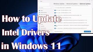 How to Update Intel Drivers On Windows 11