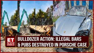 Bulldozer Action Taken Against Bars & Pubs Serving Liquor To Minors After Fatal Porsche Crash | News